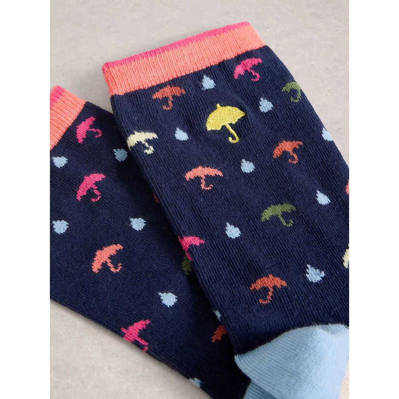 White Stuff Embroidered Ankle Sock image number 1